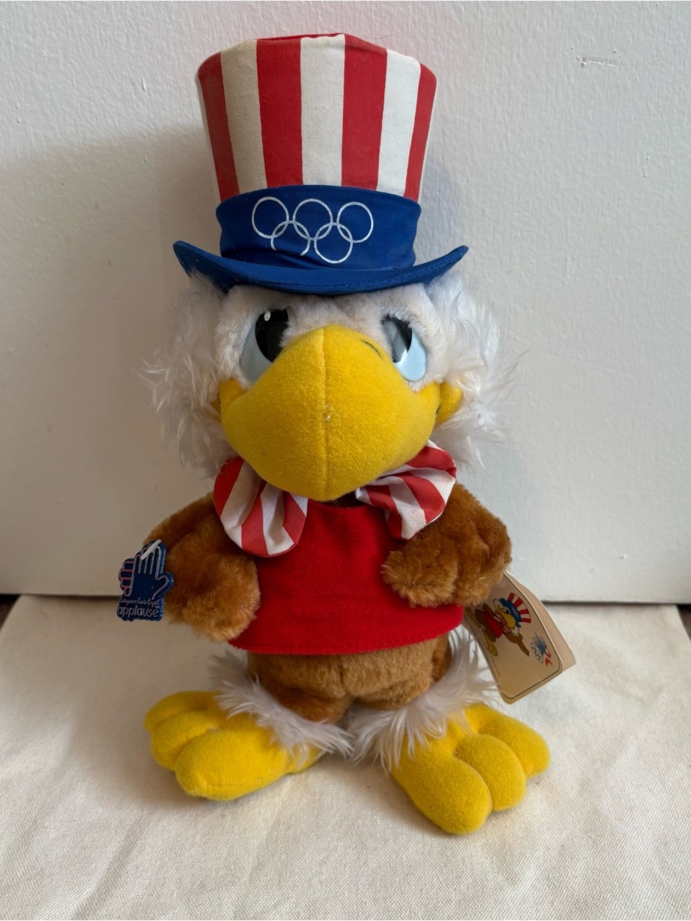 Vintage 1984 Sam the Eagle Los Angeles Olympics Applause Plush NWT